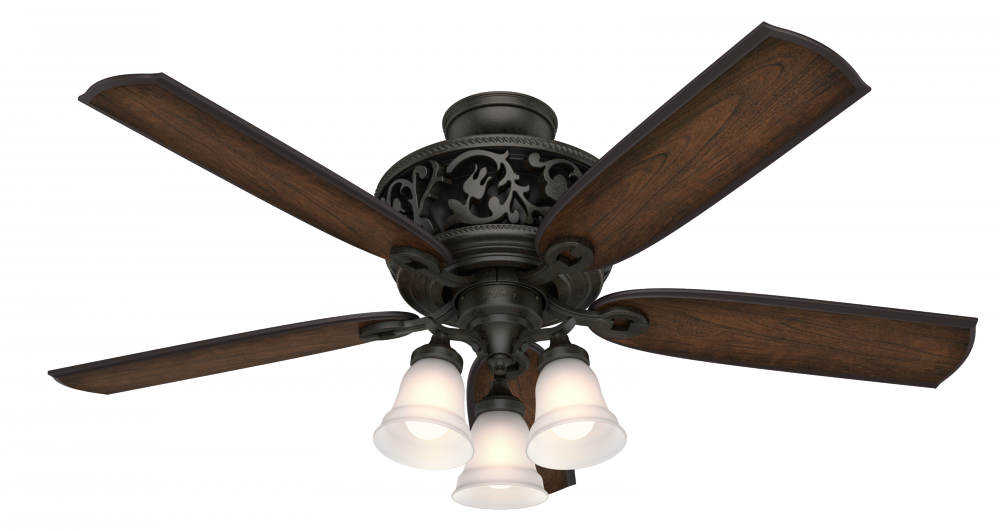 Hunter 54 inch Promenade ENERGY STAR® Brittany Bronze Ceiling Fan with LED Light Kit