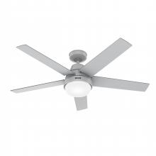  52614 - Hunter 52 inch Aerodyne Wi-Fi Dove Grey Ceiling Fan with LED Light Kit and Handheld Remote