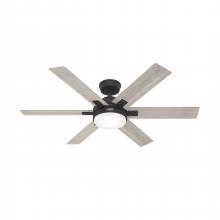  51879 - Hunter 52 inch Georgetown HunterExpress Matte Black Ceiling Fan with LED LT Kit and Handheld Remote