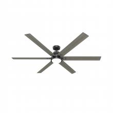  51950 - Hunter 72 inch Gravity Wi-Fi ENERGY STAR® Matte Black Ceiling Fan with LED LT Kit & Handheld Remote