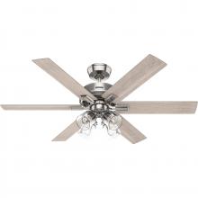  52901 - Hunter 52 inch Fonthill ENERGY STAR® HunterExpress Brushed Nickel Ceiling Fan with LED Light Kit