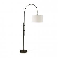  14-1004ORB - Regina Andrew Arc Floor Lamp with Fabric Shade (