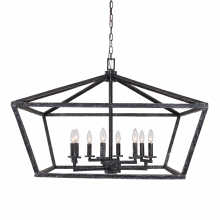  H21130-8BK - Corina Chandelier -  Black