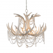 Terracotta Lighting H22109S-5 - Denali One-tier Antler Crystal Chandelier