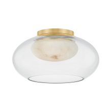 Hudson Valley 9013-AGB - MOORE Flush Mount
