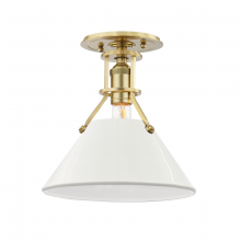  MDS353-AGB/OW - 1 LIGHT SEMI FLUSH