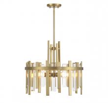  V6-L7-3001-4-322 - Guillford 4-Light Pendant in Warm Brass