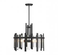  V6-L7-3001-4-89 - Guillford 4-Light Pendant in Matte Black