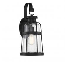  V6-L5-2942-BK - Quinton 1-Light Large Outdoor Wall Lantern in Matte Black