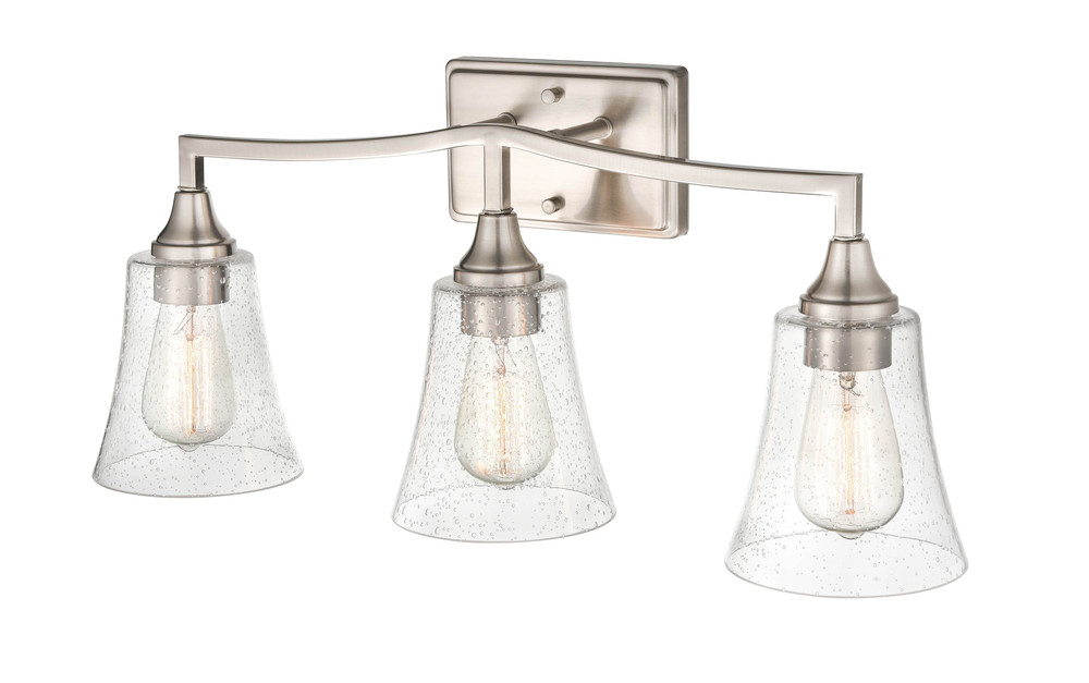 Caily 3-Light Vanity Brushed Nickel