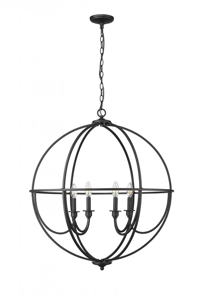 Artemis 6-Light Chandelier Ceiling Light Matte Black