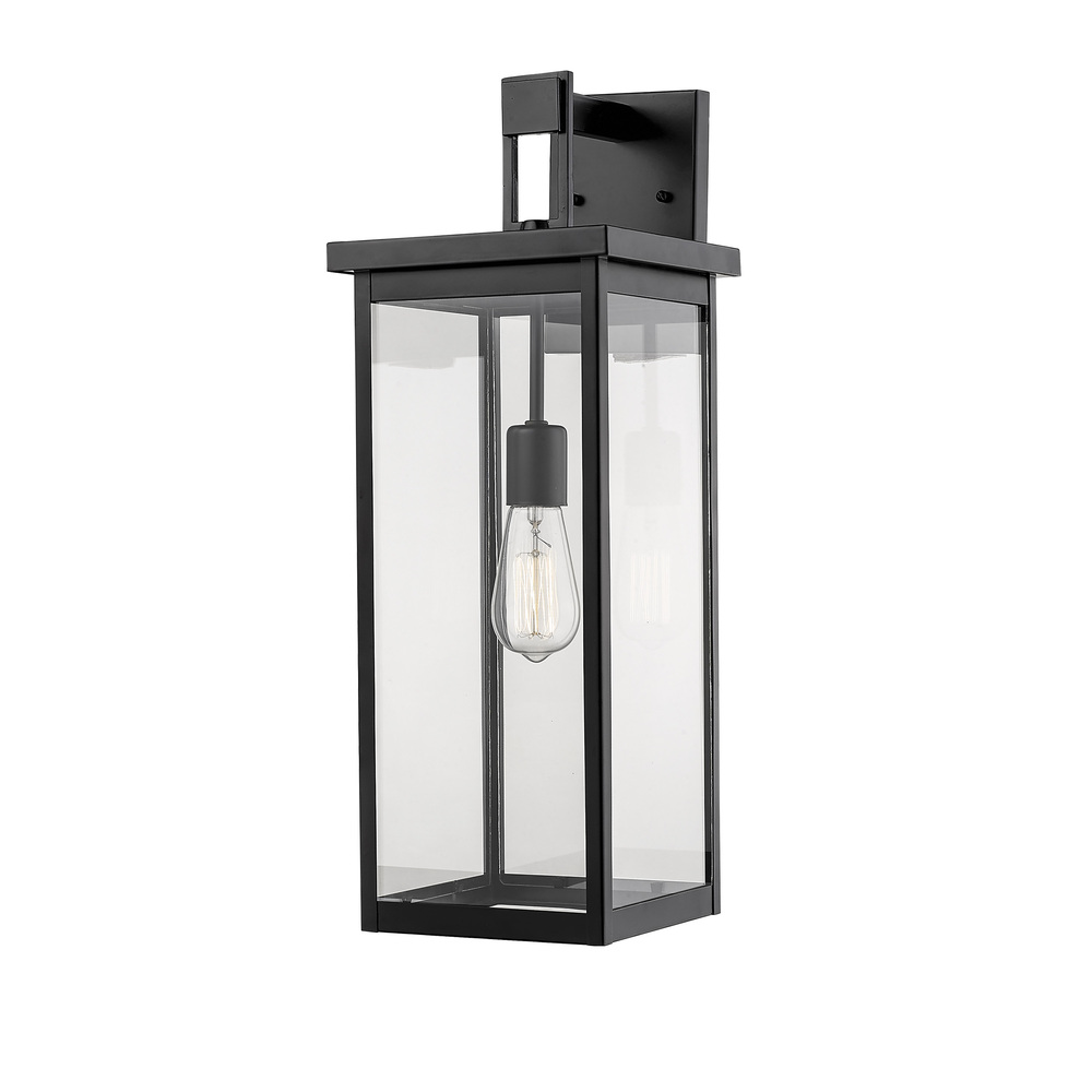 Barkeley 1-Light Outdoor Wall Sconce Powder Coated Black