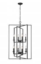  3248-MB - Nellis 8-Light Pendant light Matte Black