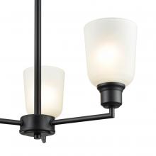  2813-MB - Amberle 3-Light Chandelier Ceiling Light Matte Black