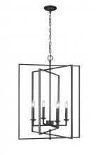  3232-MB - Nellis 4-Light Pendant light Matte Black