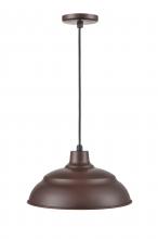  LEDRWHC14-ABR - R Series 1-Light Cord Hung Warehouse Architect Bronze