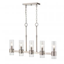 Millennium 9985-BN - Caberton 5-Light Chandelier Ceiling Light Brushed Nickel