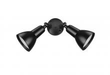  17002-PBK - 2-Light Security Flood Lights Powder Coated Black