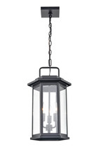  2687-PBK - Ellis 3-Light Outdoor Hanging Lantern Powder Coated Black