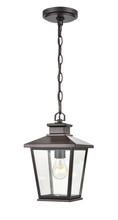  4731-PBZ - Bellmon 1-Light Outdoor Hanging Lantern Powder Coated Bronze