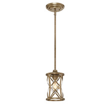  2171-VG - Lakewood 1-Light Mini-Pendant light Vintage Gold