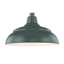  RWHS14-SG - R Series 1-Light Warehouse Shade Satin Green