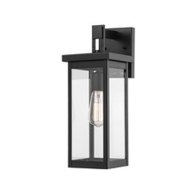  2601-PBK - Barkeley 1-Light Outdoor Wall Sconce Powder Coated Black