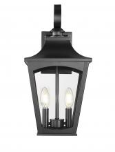  10921-PBK - Curry 2-Light Outdoor Wall Sconce Powder Coated Black