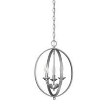  3033-BPW - 3-Light Pendant light Brushed Pewter