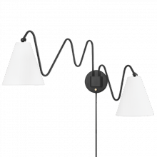  HL699102-SBK - Onda Plug-in Sconce