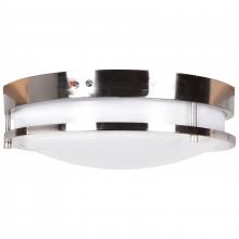  20466LEDEM-BS/ACR - Dual Voltage Emergency Backup LED Flush Mount