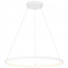  52067LEDD-MWH/ACR - Dual Voltage LED Pendant