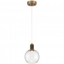  63142LEDD-ABB/CLR - Burgundy LED Pendant