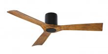  FH-W1811-54-MB/DK - Aviator Flush Mount Ceiling Fan