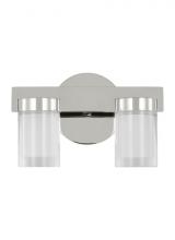  KWBA20027N - Kelly Wearstler Esfera 2-light dimmable LED small bath vanity with polished nickel finish