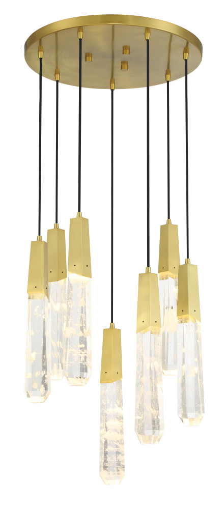 DRIFTING DROPLETS - 7 LT LED PAN PENDANT