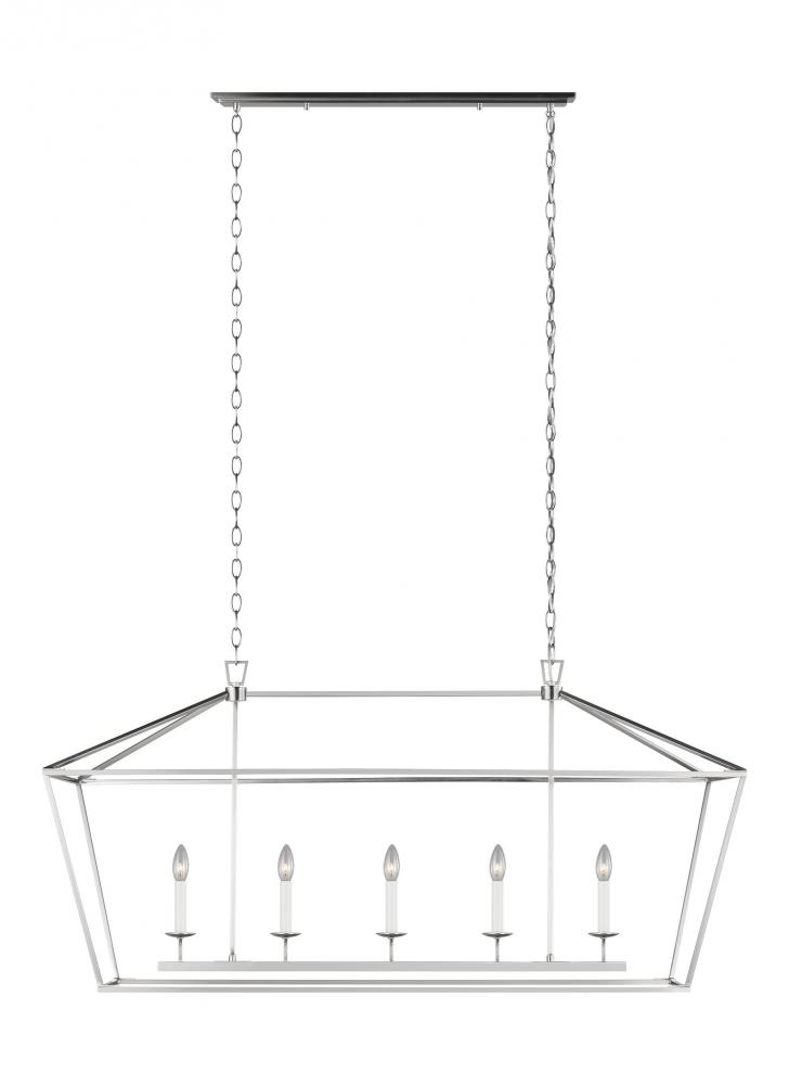 Dianna Five Light Medium Linear Chandelier