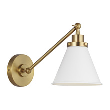  CW1121MWTBBS - Wellfleet Single Arm Cone Task Sconce