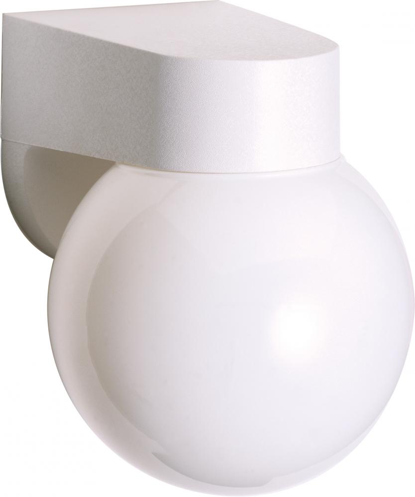 1 Light - 6" - Porch; Wall - With Lexan Globe