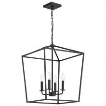  60/7952 - Emma 4 Light Large Pendant; Dark Bronze Finish