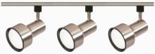  TK340 - 3 Light - R30 - Step Cylinder Track Kit - 4 foot Track - Brushed Nickel