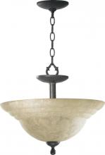  2869-16-44 - Three Light Toasted Sienna Up Pendant