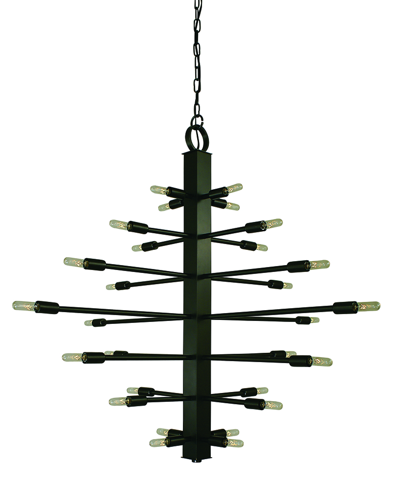 28-Light Antique Brass Simone Chandelier