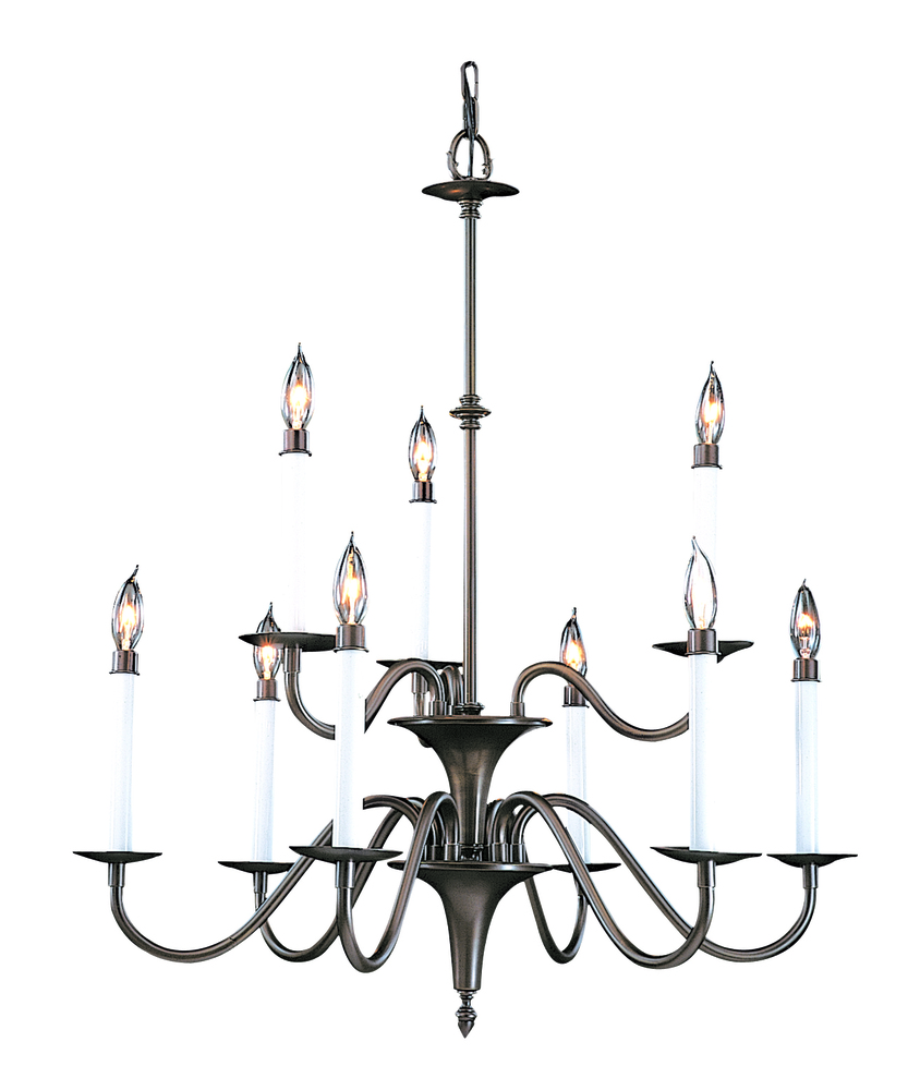 9-Light Mahogany Bronze Jamestown Dining Chandelier