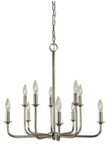  4980 PN - 10-Light Polished Nickel Boulevard Chandelier