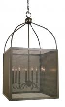  5468 MB - 8-Light Mahogany Bronze Windsor Foyer Chandelier