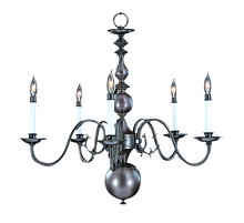  9125 MB - 5-Light Mahogany Bronze Jamestown Dining Chandelier