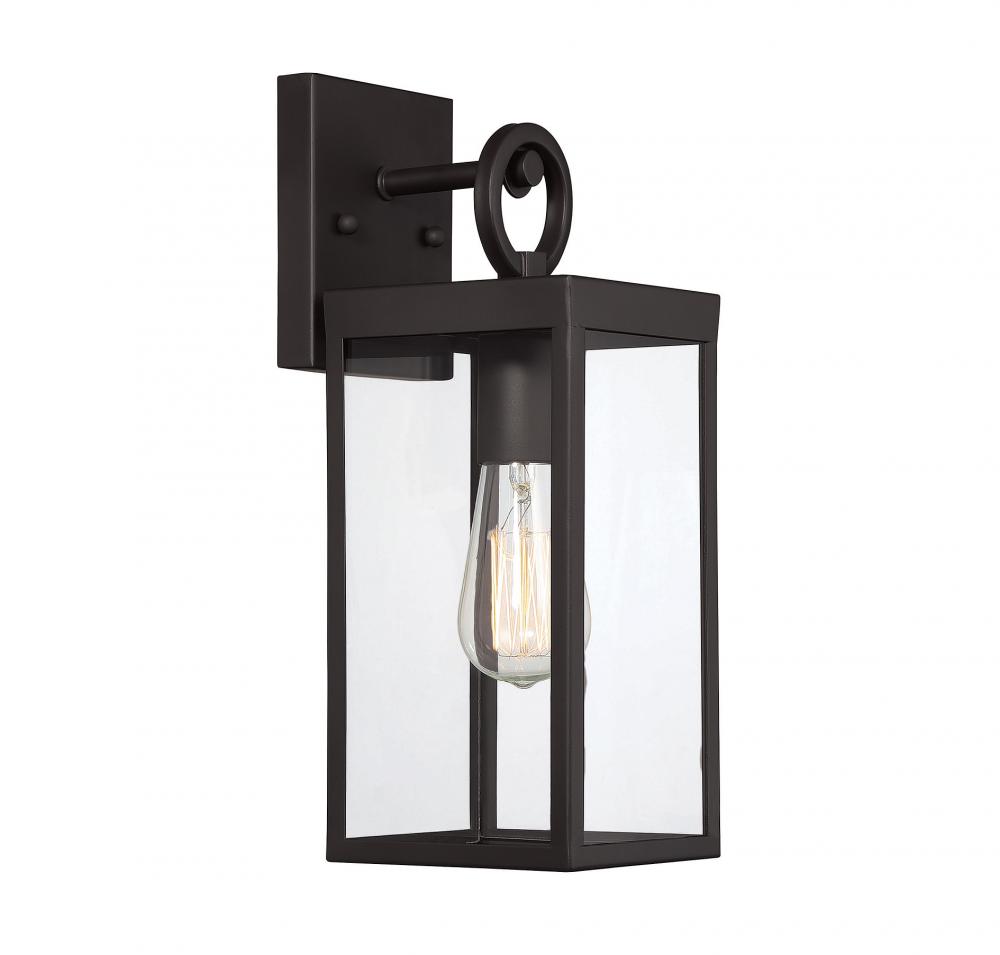 1-Light Outdoor Wall Lantern in Oil Rubbed Bronze