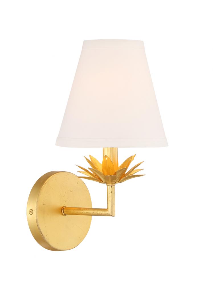 1-Light Wall Sconce in True Gold