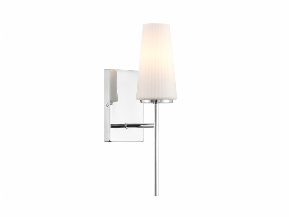 1-Light Wall Sconce in Chrome